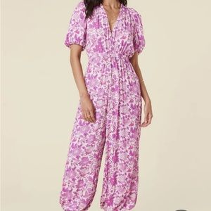 Spell Mossy Print Jumpsuit in Lilac